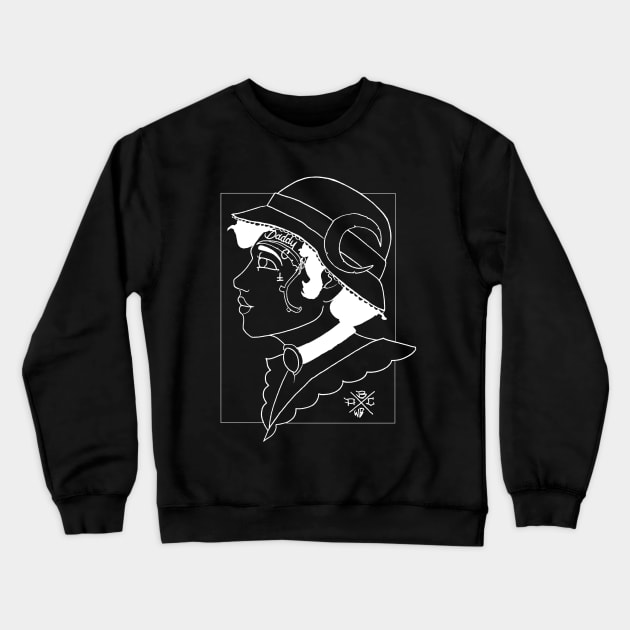 Lady Face neg Crewneck Sweatshirt by ACAB